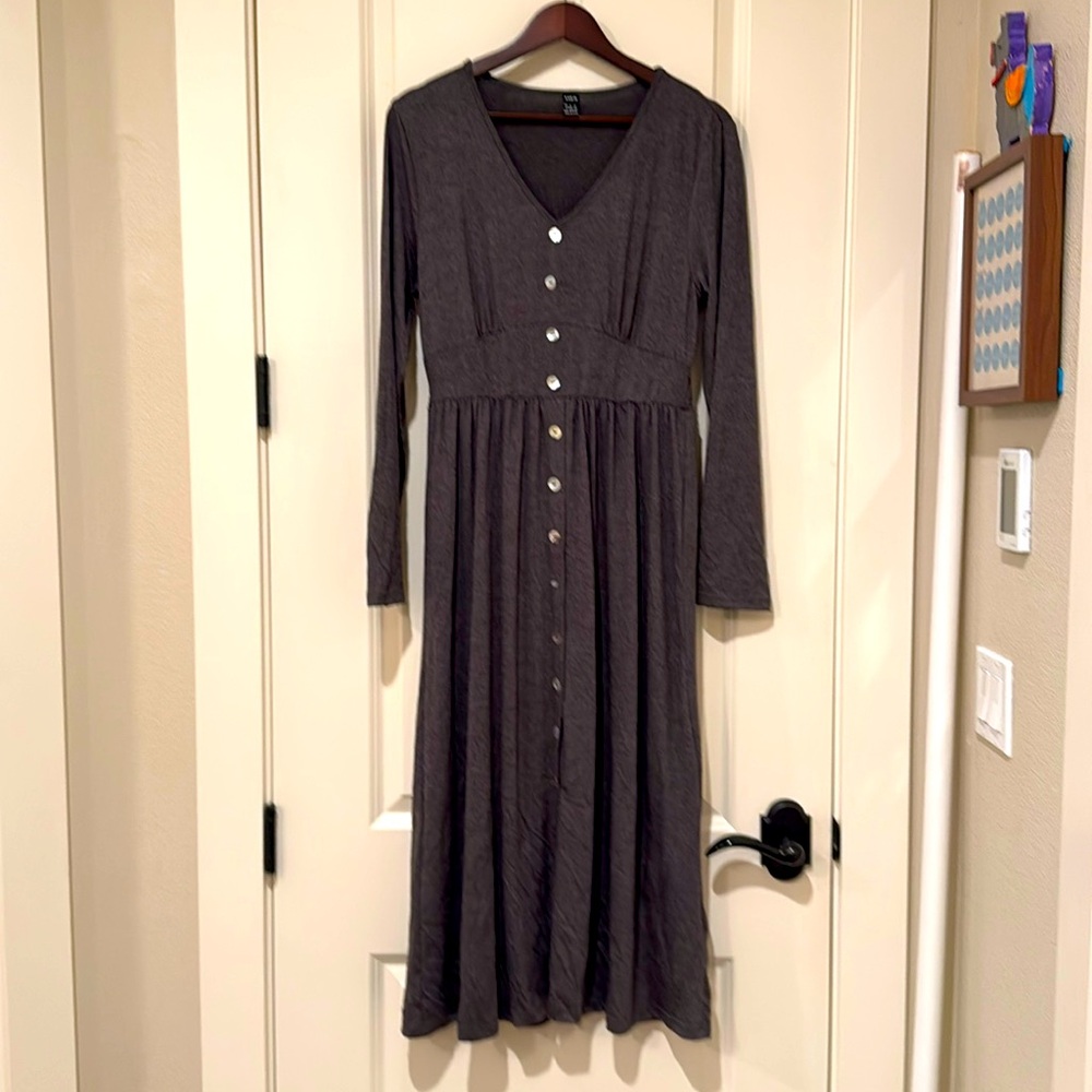 Long Gray Dress
